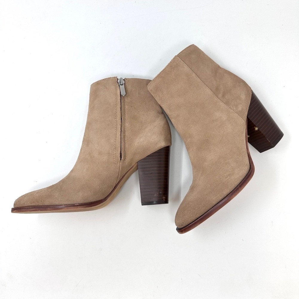 Sam Edelman Blake Suede Bootie Tan Size 7.5